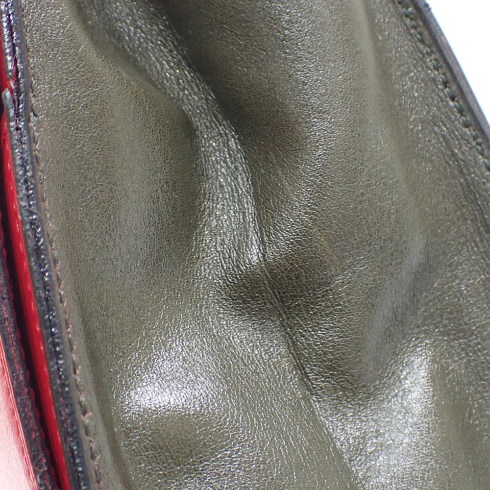 CHRISTIAN DIOR Red Leather Shoulder Bag - Picture 5 of 10